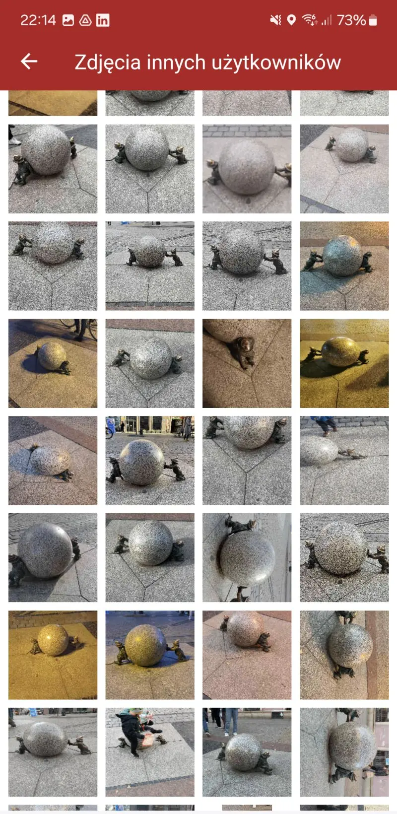 Widok ekranu aplikacji