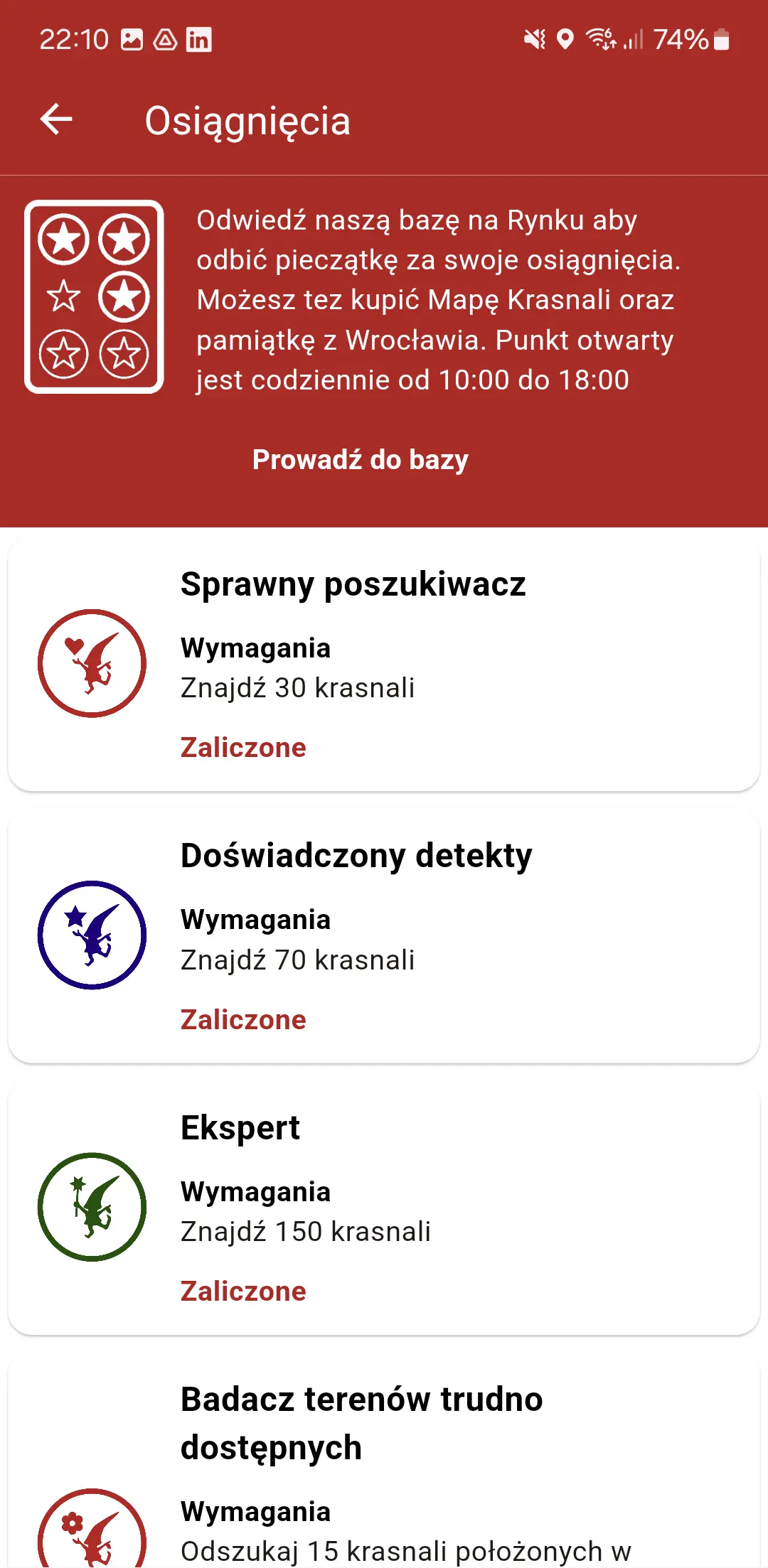 Widok ekranu aplikacji